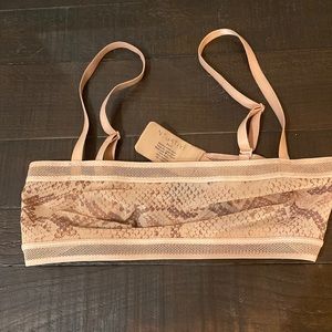 Like New Sieve Trim Bralette Size 2 in buff boa